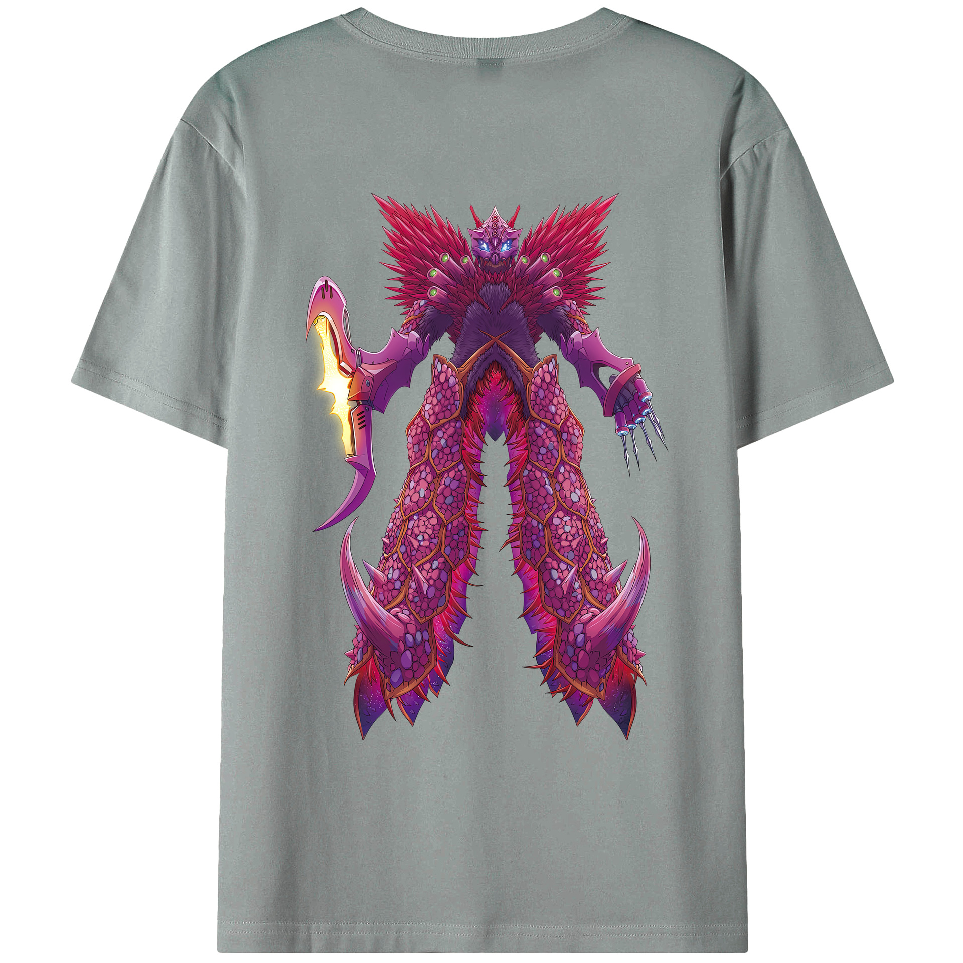 （画像用） ウルトラマン Ultraman 綿100％ メンズ半袖Tシャツ（バックプリント） 通気性